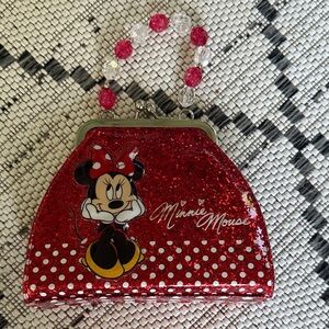 Disney Minnie Mouse Red Glitter Kids Bag